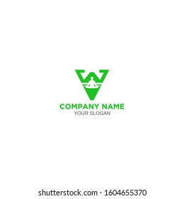 WV Yoga Logo Design Vector