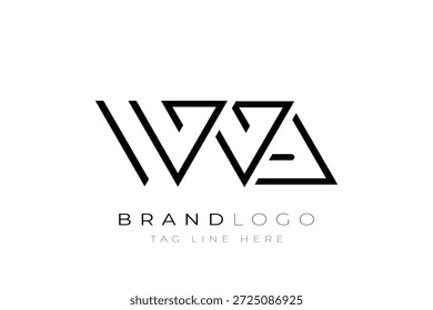 WVA abstract letter logo design. Modern Business Logo Design With Abstract Typography and Contemporary Style