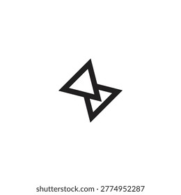WVA technology illusion logo icon design