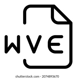 WVE File Association is a audio and video used by various video games developed