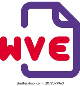 WVE File Association is a audio and video used by various video games developed