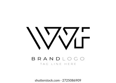 WVF abstract letter logo design. Modern Business Logo Design With Abstract Typography and Contemporary Style