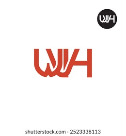 WVH Logo Letter Monogram Design