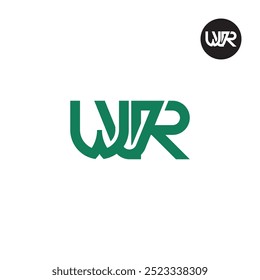 Design de Monograma de Letra de Logotipo WVR