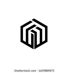 WW EW  Letter Logo Design polygon Monogram Icon Vector Template