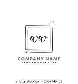 WW Initial beauty monogram logo vector