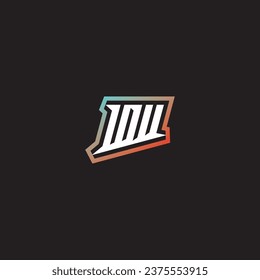 WW letter combination cool logo esport initial and cool color gradattion ideas