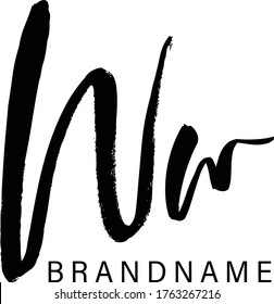 WW Letter Initial Logo Design, Vector Template