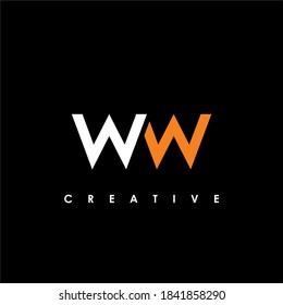 WW Letter Initial Logo Design Template Vector Illustration