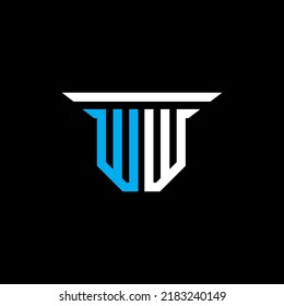 WW letter logo creative design with vector graphic