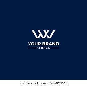 WW letter logo design template elements. Modern abstract digital alphabet letter logo. Vector illustration.