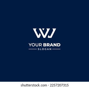Elementos de plantilla de diseño de logotipo de letras WW. Logo de la letra digital abstracta moderna. Ilustración vectorial.