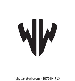WW letter logo design vector