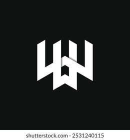 WW letter logo vector template. Creative W W design. Premium Vector