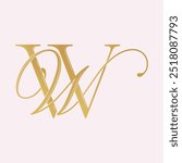 WW, logo WW, Letter WW, monogram WW, vector, logo, Wedding Monogram Initials, Wedding Logo,Wedding Monogram, Logo Design