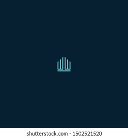 WW minimal and unique logo vector template