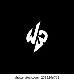 Diseño de logotipo de soporte de monograma WW con concepto de forma fría en vector