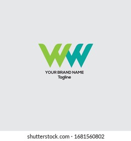 WW vector logo design, WW Creative logo design