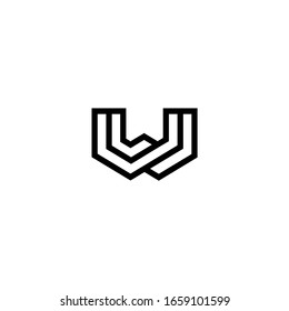 WW W Letter Logo Design Vector