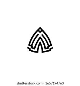 WW WWA W A Letter Initial Logo Design