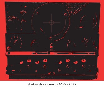Vector gráfico de la unidad de radar WW2 GEE