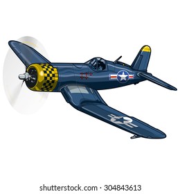 WW2 warbird colors vector illustration