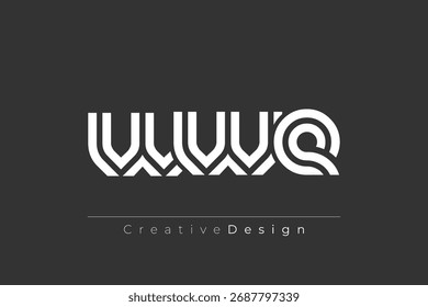WWE Creative Unique Modern Letter Logo Design. Elegant Monogram Logo Design with Decorative Elements and Typography