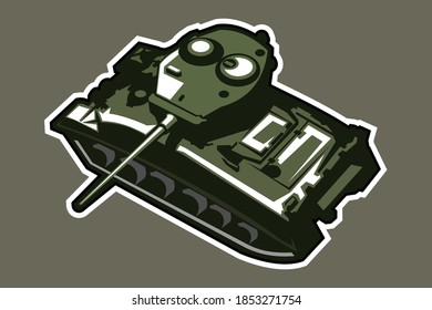 WWII - Amerikanische Mitteltank-Vektorgrafik