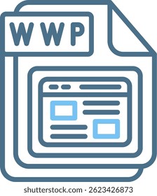 WWP Line Two Colour Icon