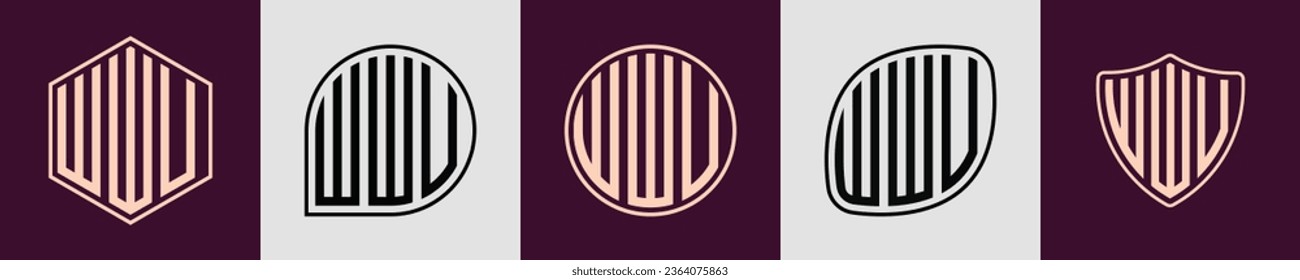 WWV modern initial monogram logo design vector. It will be suitable for which company or brand name start those initial.