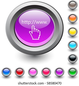 Www click  metallic vibrant round icon.