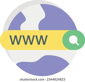  www flat icon design style