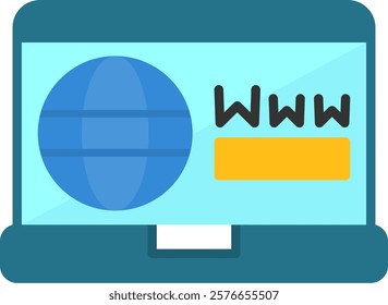 Www Flat Style Icon Design