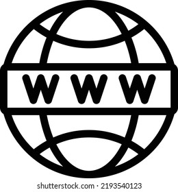 www global Vector illustration on a transparent background.Premium quality symmbols.Thin line vector  icon for concept and graphic design.
