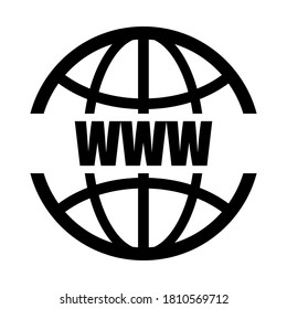 www homepage icon, web address icon. URL icon.