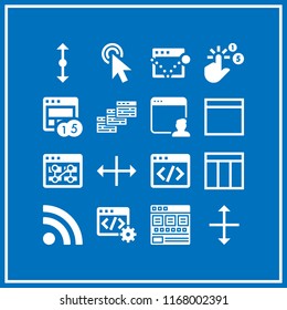 www icon. 16 www vector set. rss, pay per click, cursor and browser icons for web and design about www theme