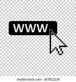 www icon -  black vector icon