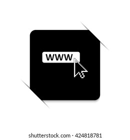 www icon -  black vector icon