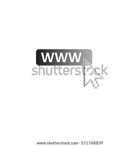 www icon  - black vector icon
