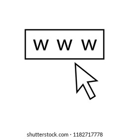 www icon. internet, network icon vector.
