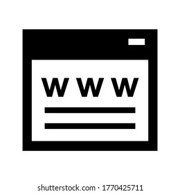 www icon or logo isolated sign symbol vector illustration - high quality black style vector icons
