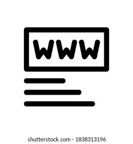 www icon or logo isolated sign symbol vector illustration - high quality black style vector icons
