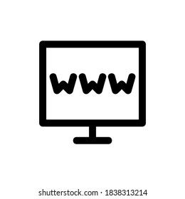 www icon or logo isolated sign symbol vector illustration - high quality black style vector icons
