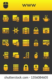 www icon set. 26 filled www icons.  Collection Of - Css, Mouse, Responsive, Website, Tea pot, Web, Vpn, Server, Padlock, Homepage, Https, Page