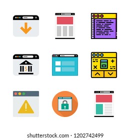 www icon set. vector set about browser icons set.