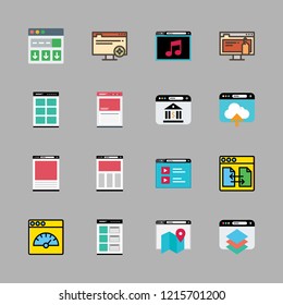 www icon set. vector set about browser icons set.