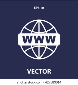 www icon. www vector illustration
