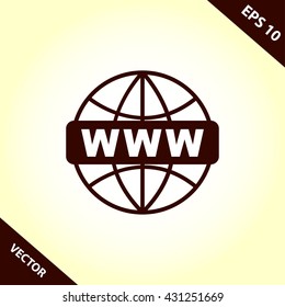 www icon. www vector illustration