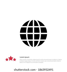 icono de www. Ilustración del vector EPS 10.
