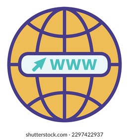 www icon vector, world wide web icon with mouse, click here , visit our website symbol, network flat icon, website flat icon vector illustration, ecommerce